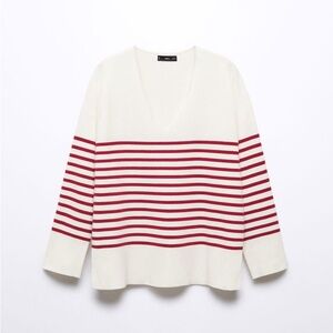 Oversize V-Neck Jumper MANGO